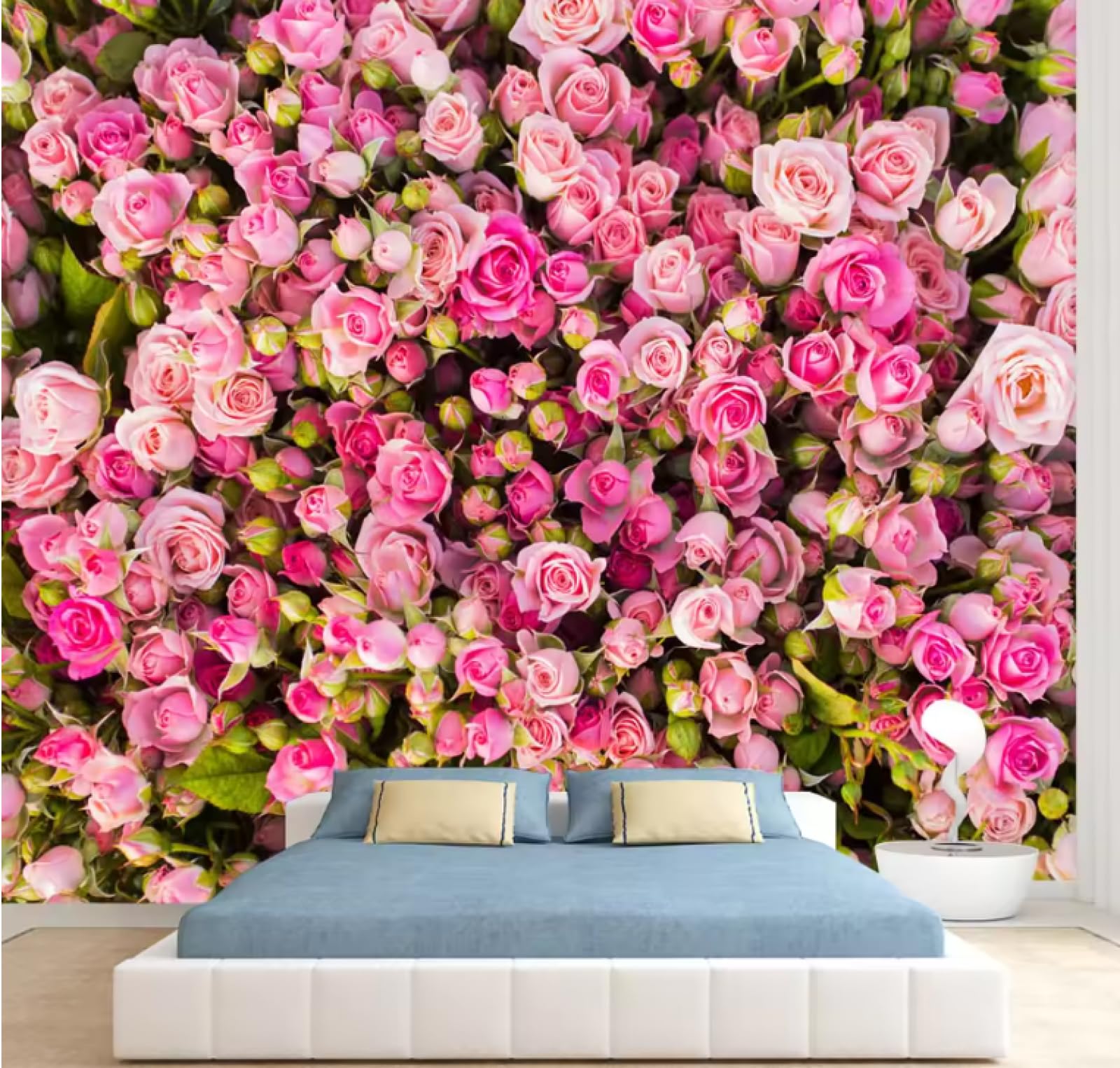 Tapety dekoracja salonu tapety wystrój domu czerwona róża kwiatowy mural tapeta 3D, 3D, 200 x 140 cm