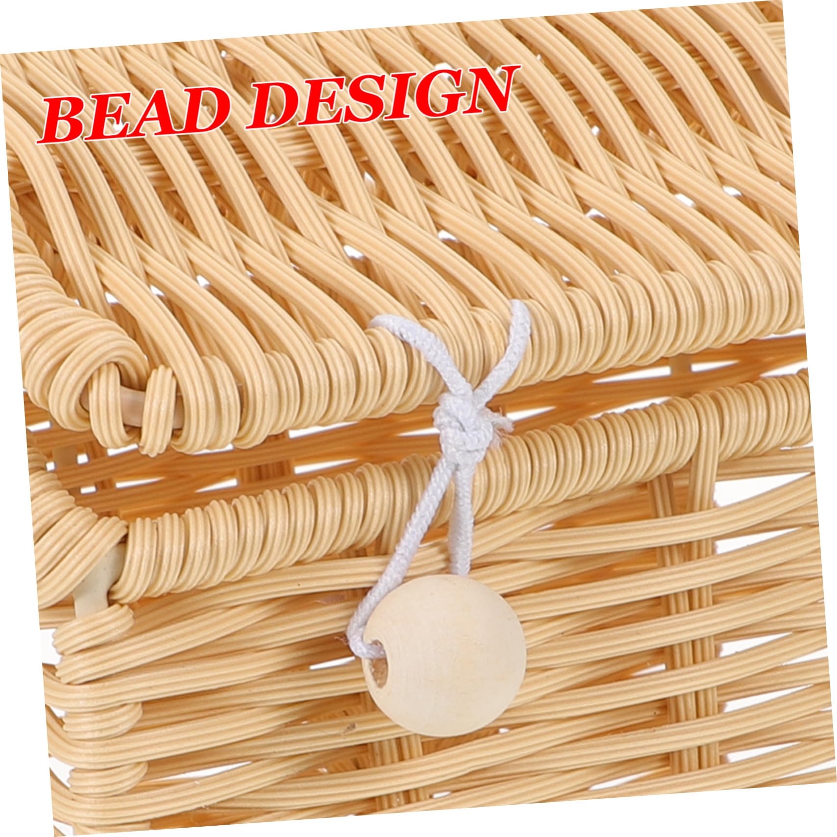ULTECHNOVO Cesta de Dulces Navideña Tejida Mano con Asa Cesta de Casa de Muñecas Hecha de Ratán Sintético para Bodas Showers y Decoración Festiva