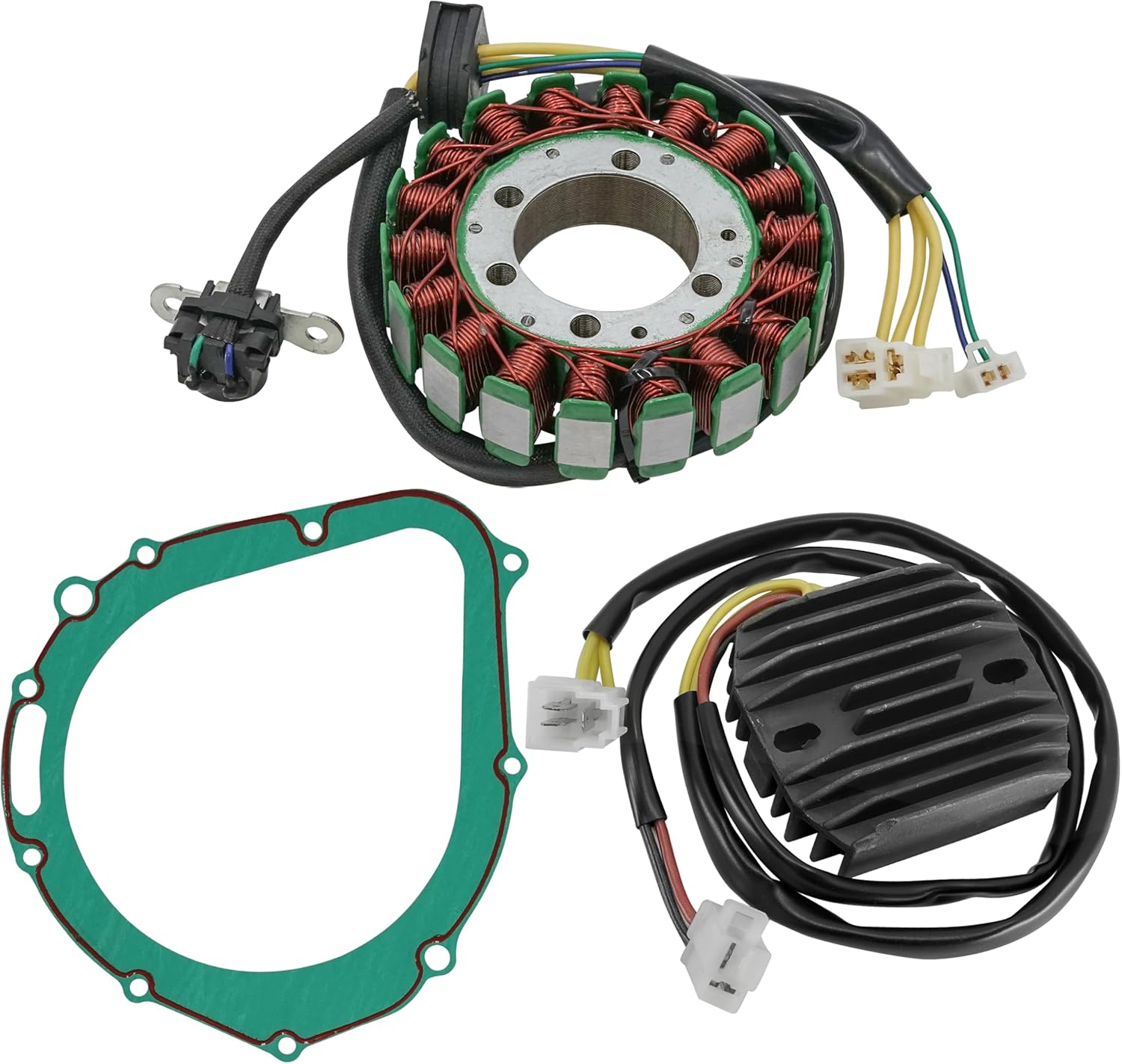 Caltric Stator Regulator Rectifier And Gasket Compatible with Suzuki Vz800 Marauder 800 1997-2004