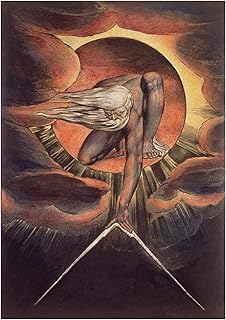 Artm Quadri moderniquadroquadro modernowall Art|50x70cm|Senza Telaio William Blake: The Ancient of Days Poster per Decorazioni da Parete per Soggiorno