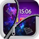 Diamond Zipper Lock : Shine Diamond Lock Screen