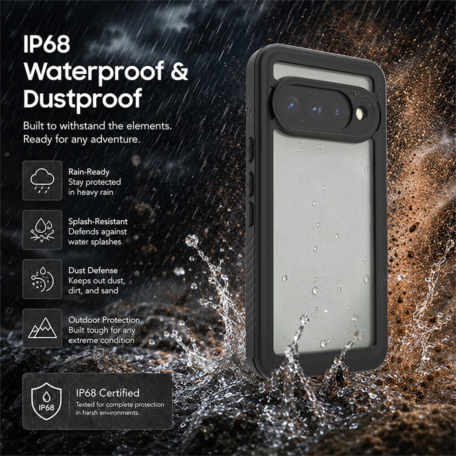 Custodia completamente impermeabile per Google Pixel 11 Pro XL-11 Pro