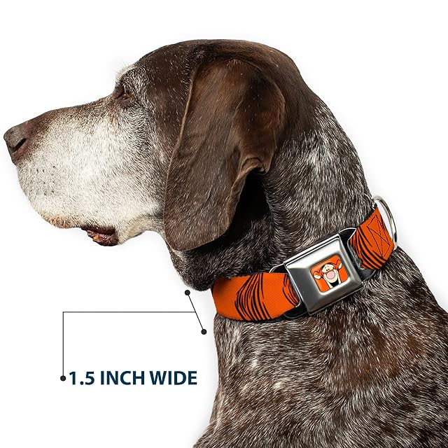 Foto 7 de 8 de Buckle Down DC-WDY282-WL DYHY - Collar para Perro con Cierre de Rostro de Tigre (tamaño Grande), 45,7-81,2 cm