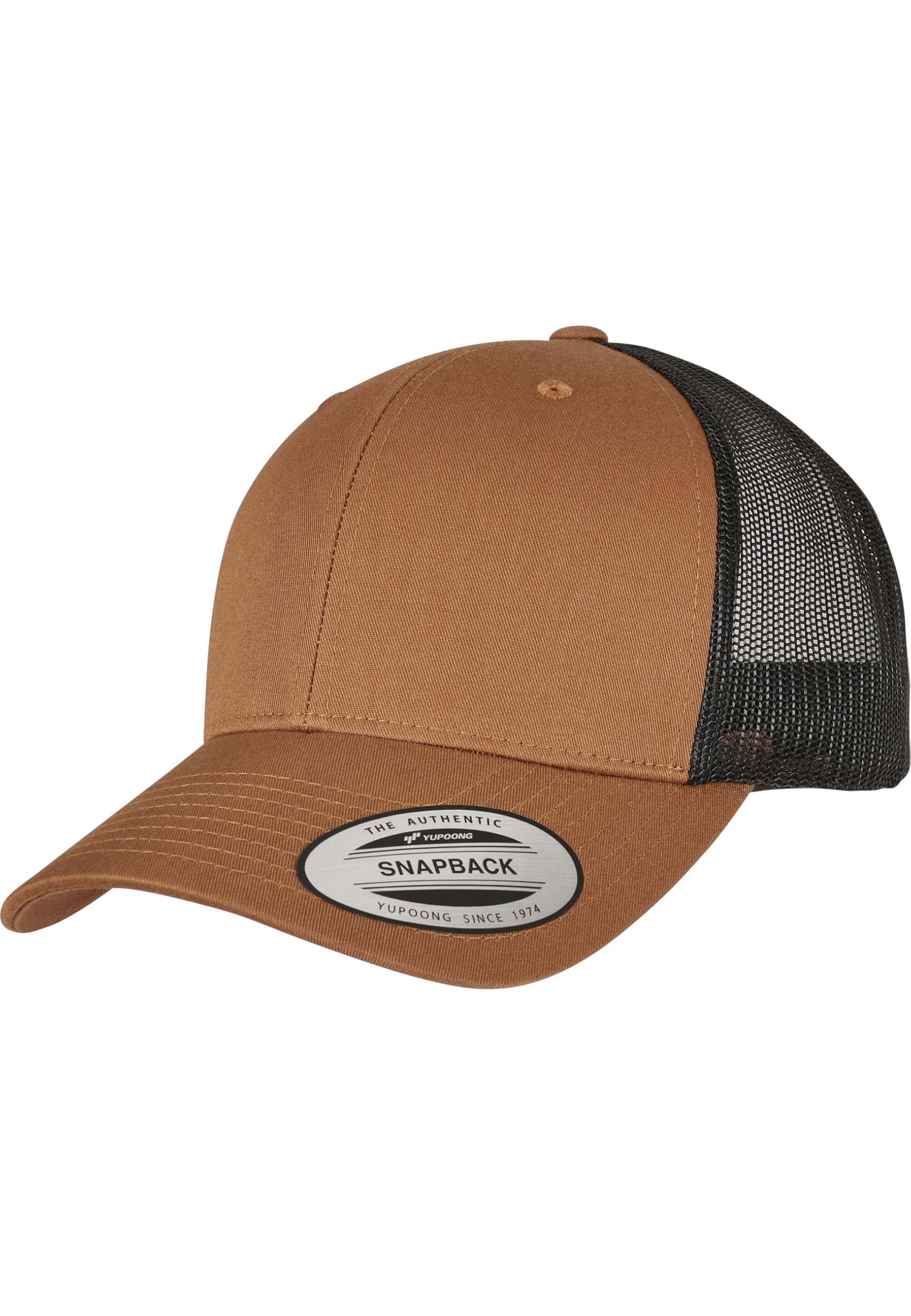 Flexfit Czapka baseballowa, uniseks, nieprzejrzysta, Caramel/Black, Rozmiar uniwersalny