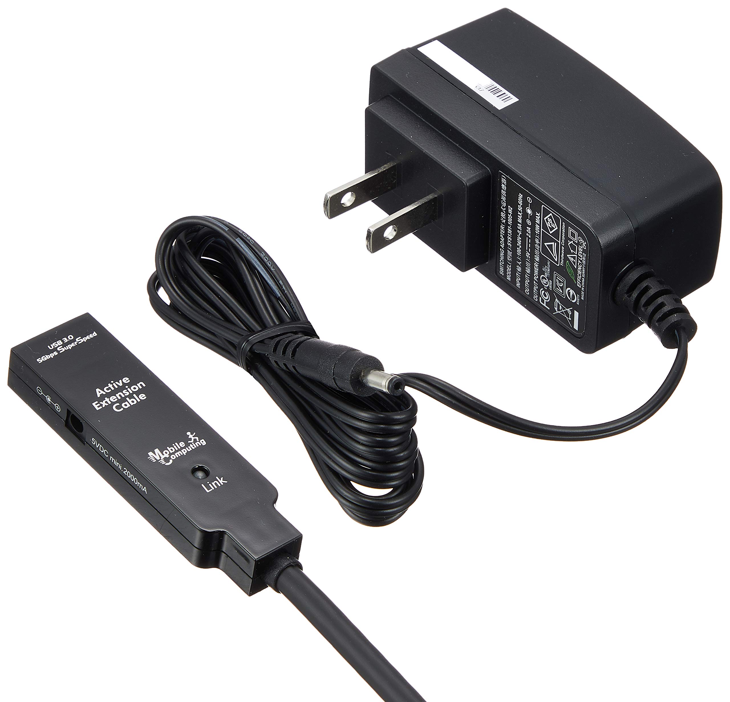 ハイパーツールズ USB3.0延長ケーブル 20m (電源アダプタ付) CBL-302C 