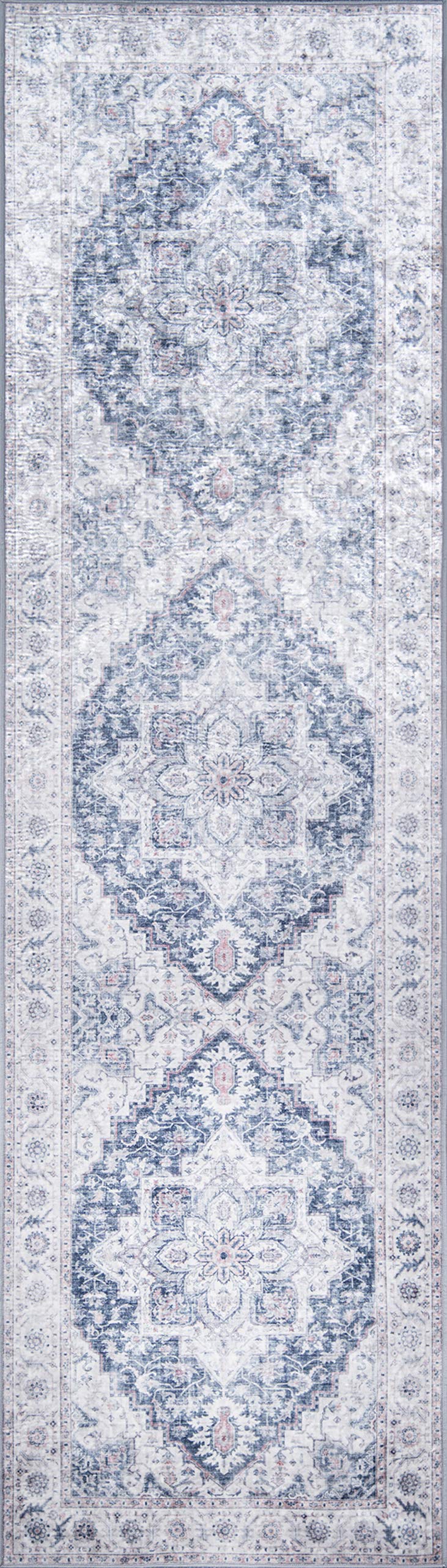 Momeni Karachi Area Rug, 2'3" X 8' Runner, Grey