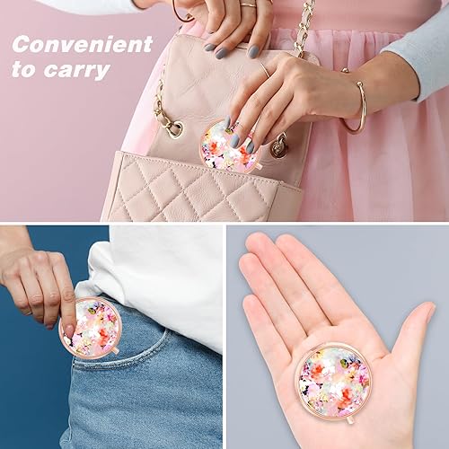 Miniatura 6 de Rouidr Pastillero, caja de medicinas con 3 compartimentos, pastillero pequeño para bolso y bolsillo, pastillero de viaje de metal, contenedor de