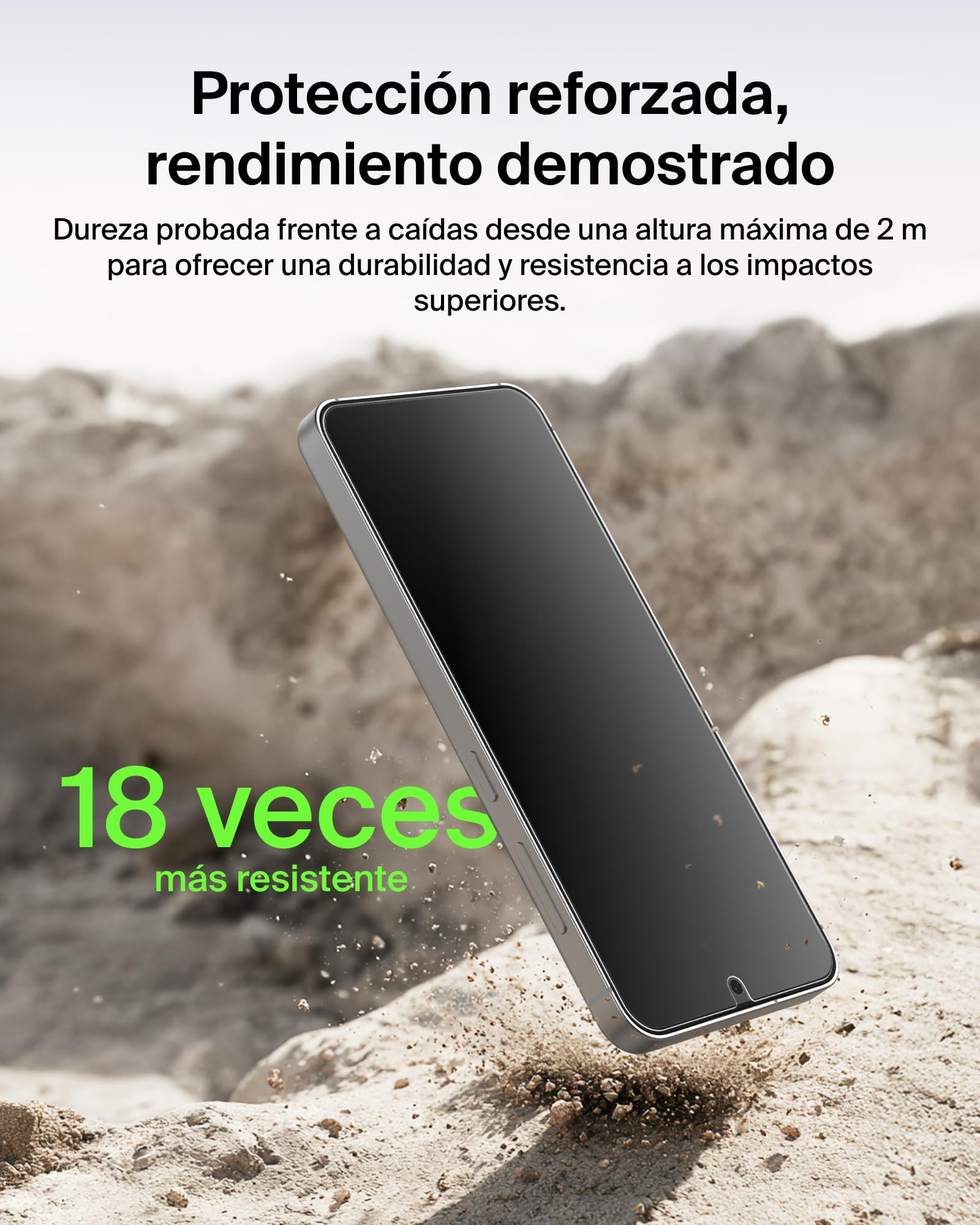 Belkin ScreenForce Titan SmartShield Privacy Protector Pantalla Samsung Galaxy S26, Filtro de Privacidad, Antiarañazos, Antimpactos y Antihuellas, Bandeja de Alineación Fácil Instalación sin Burbujas