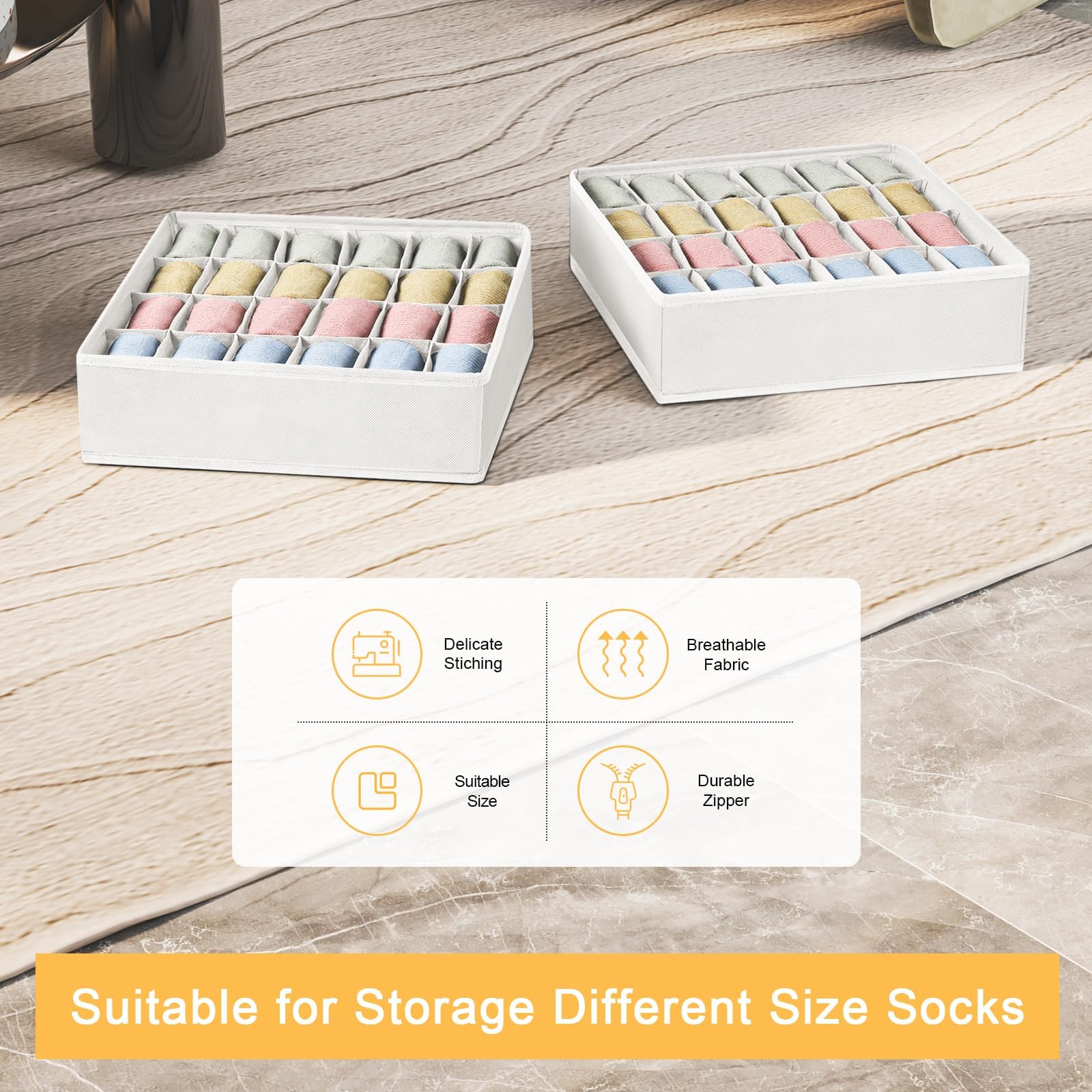 NEWSTYLE Opbergdozen voor Ondergoed Set van 3 Kledingkast Organizer,Opbergsysteem voor garderobe,Opvouwbare Lade Organizers Kleding Kledingkast Opslag voor Sokken, Stropdassen, Ondergoed (Grijs NEWSTYLE Opbergdozen voor Ondergoed Set van 3 Kledingkast Organizer,Opbergsysteem voor garderobe,Opvouwbare Lade Organizers Kleding Kledingkast Opslag voor Sokken, Stropdassen, Ondergoed (Grijs