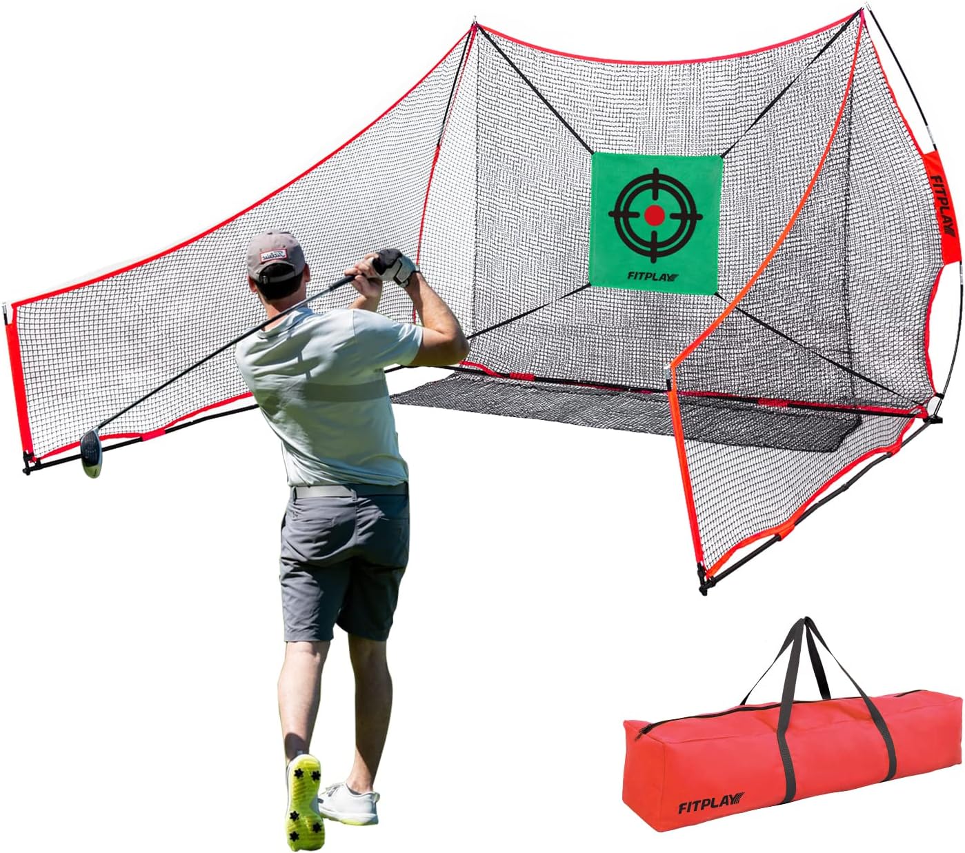 FITPLAY Portable Golf Practice Nets, with Side Wings
