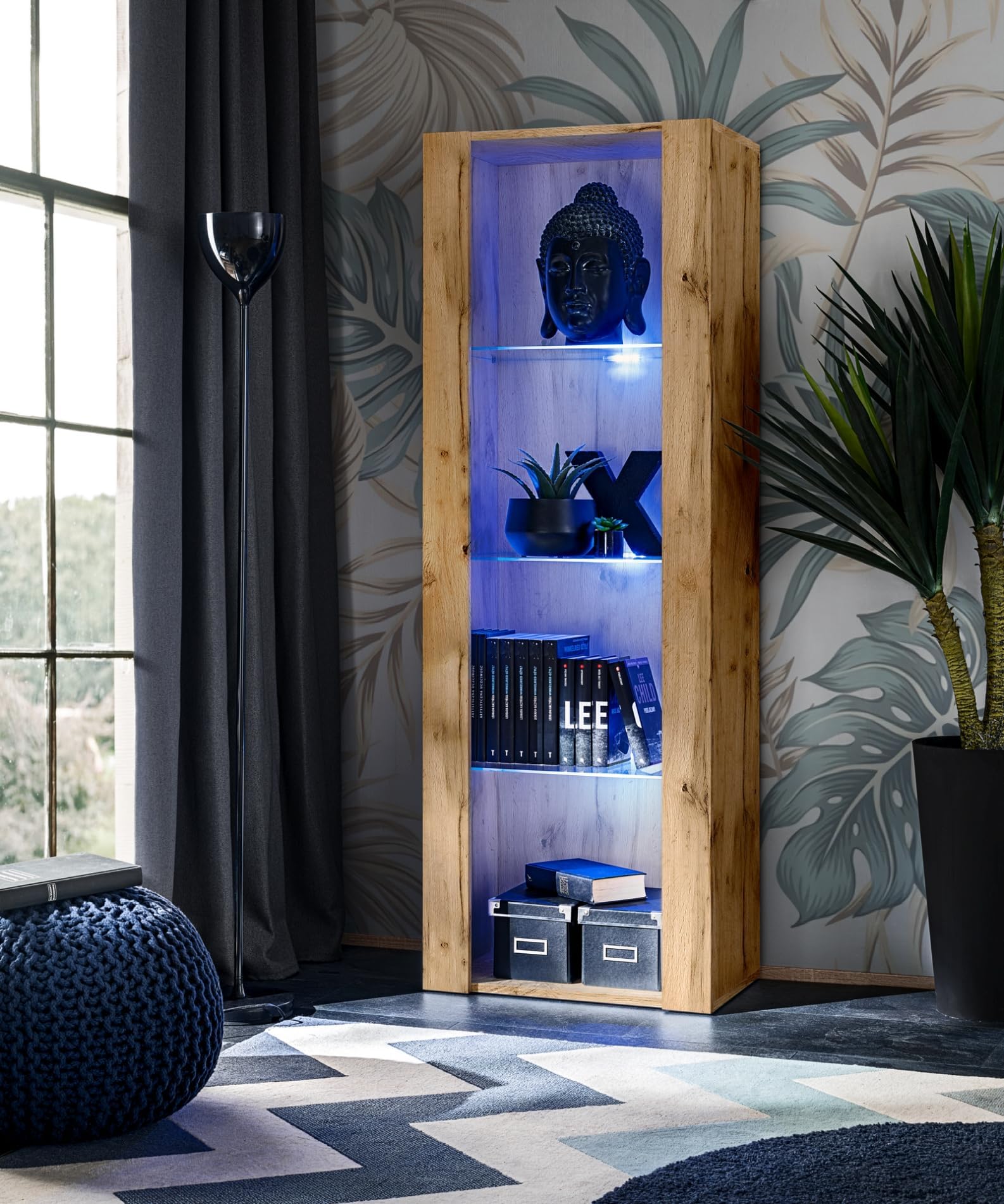 Komodee Vitrine Tivoli A1 Wotan/Wotan 55x159x35 cm
