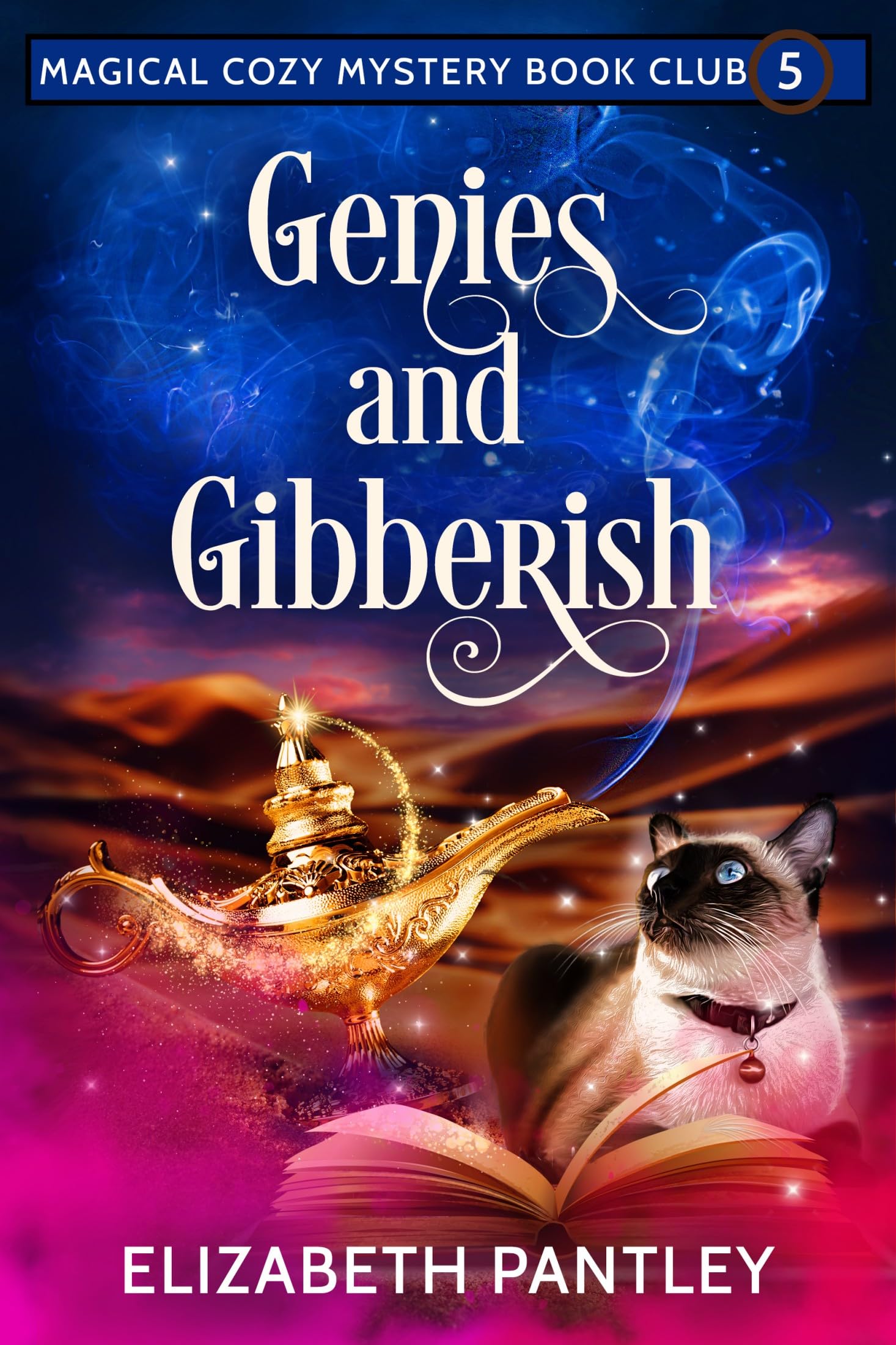 Genies and Gibberish (Magical Cozy Mystery Book Club Book 5)