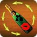 Spin the bottle kiss and flirt