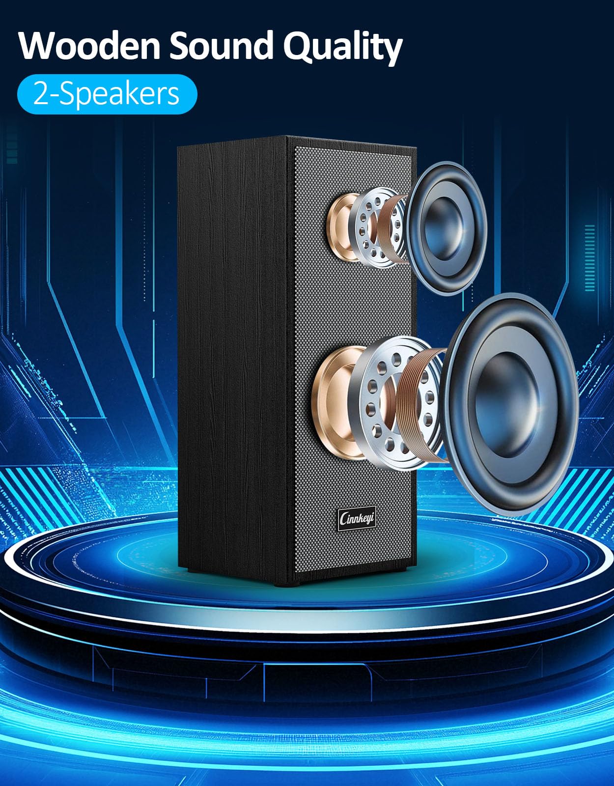 Altavoces de computadora, 2.0 altavoces de computadora de entrada USB, altavoces de PC alimentados por USB con graves profundos, adecuados para computadoras de escritorio/portátiles 2
