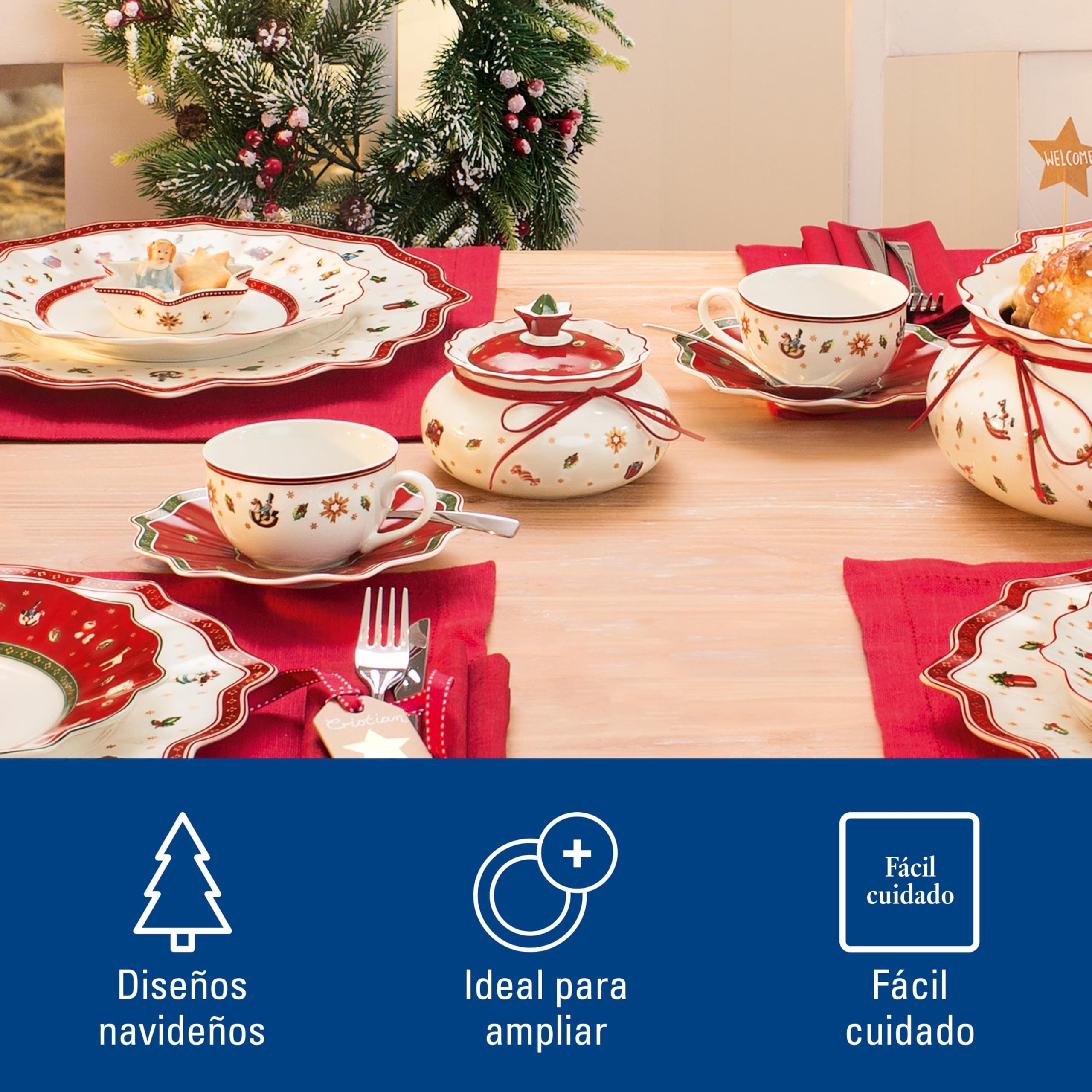 Villeroy & Boch 14-8585-4556 Toy´s Delight Tarro de Galletas, Porcelana, Blanco/Multicolor, Pequeño