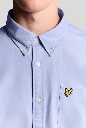 Lyle & Scott Mens Plain Oxford Shirt (S) (Riviera)