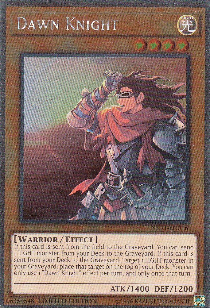 Yu-Gi-Oh! - Dawn Knight (NKRT-EN016) - Noble Knights Of The Round Table - 1st Edition - Platinum Rare By Yu-Gi-Oh