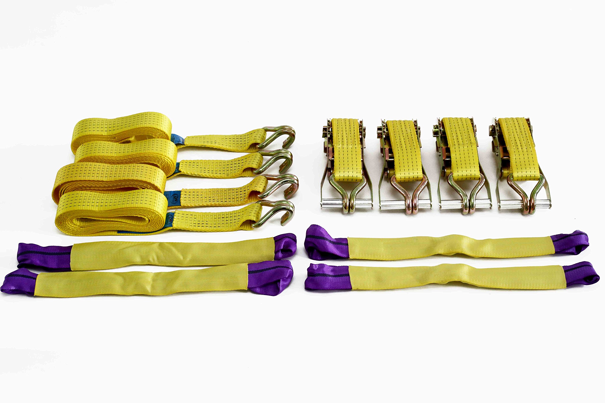 Buy DiversityWrap Recovery Ratchet Straps Set x4 (4.2m x 50mm) 5000kg Break Strength
