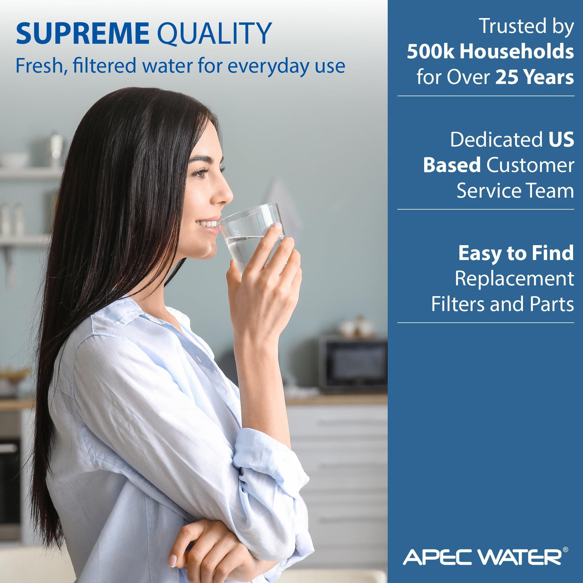 APEC agua sistemas APEC mem-es-75 75 GPD membrana Filtro de repuesto para sistema de ósmosis inversa