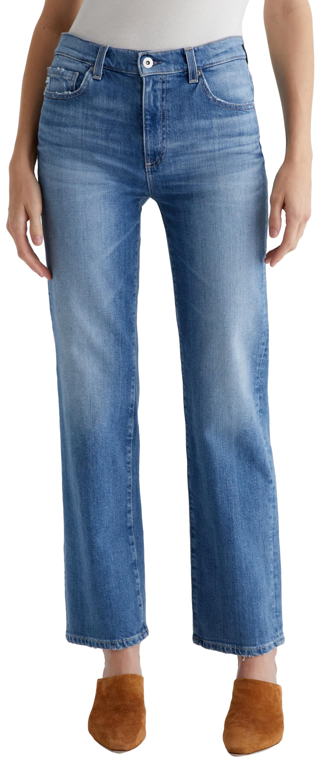 AG Jeans Women's Brinley Mid Rise Straight