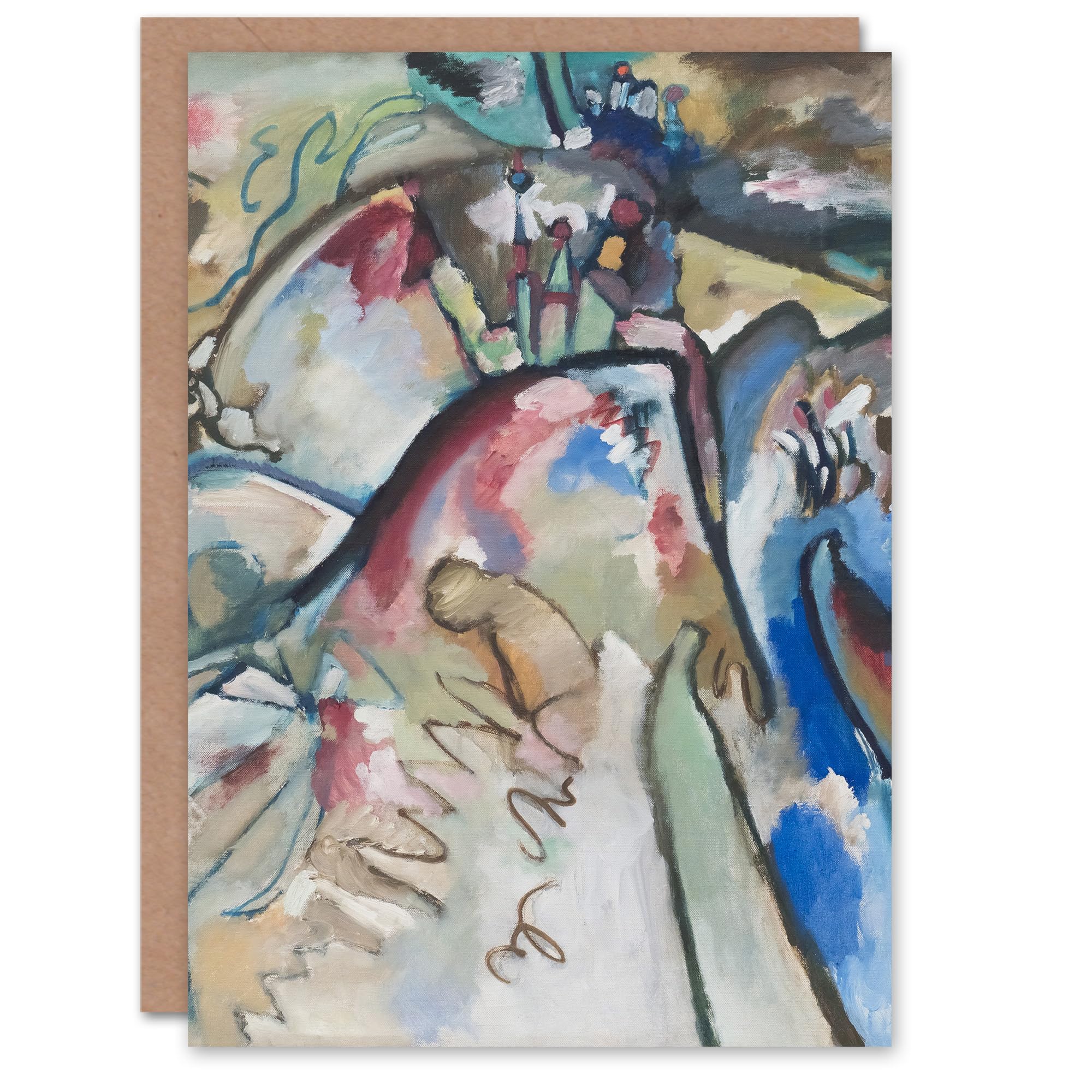 Artery8 Wassily Kandinsky Art Card Improvisation 21A Abstract Landscape