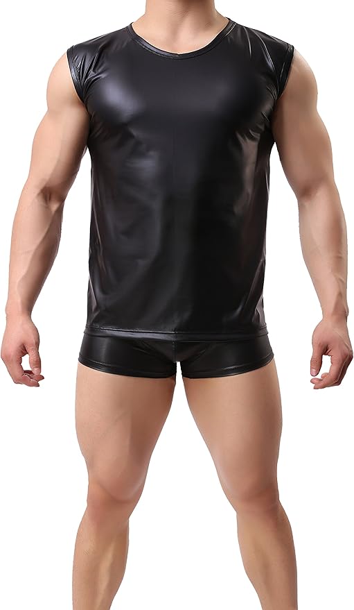 Leather muscle shirt Clearance