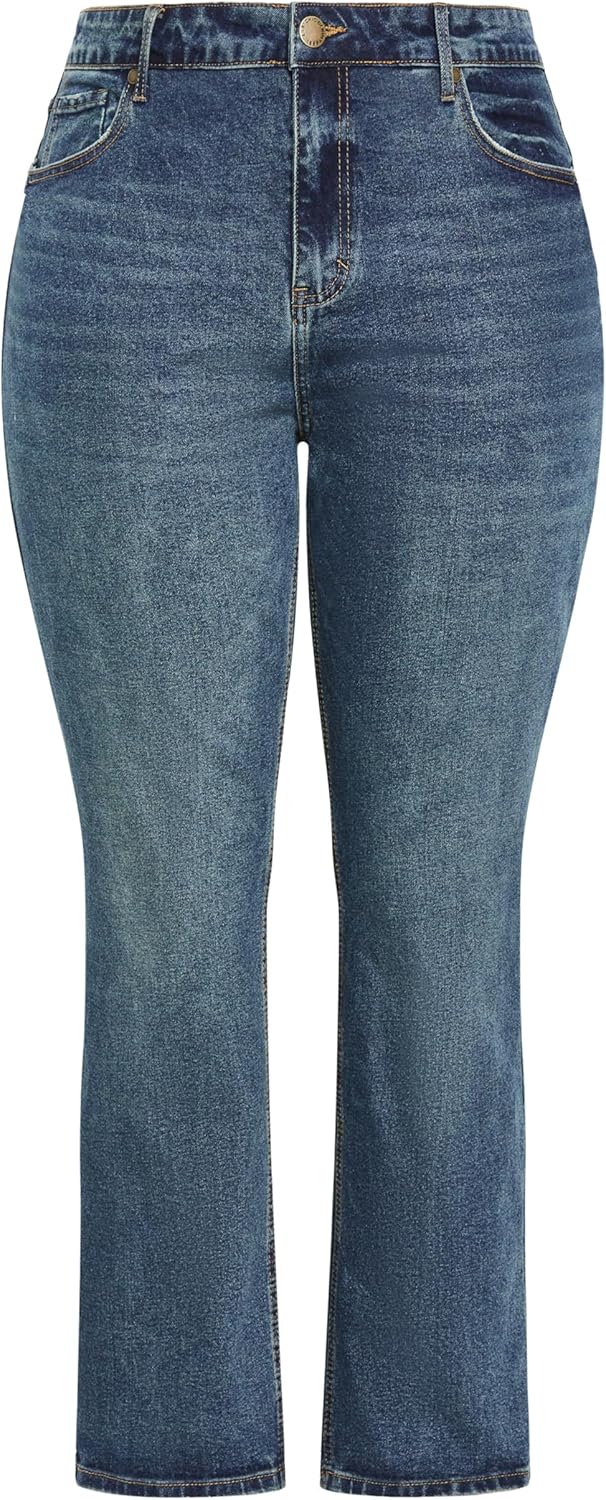 City Chic Women's Plus Size Jean Amira Straight - Image 6