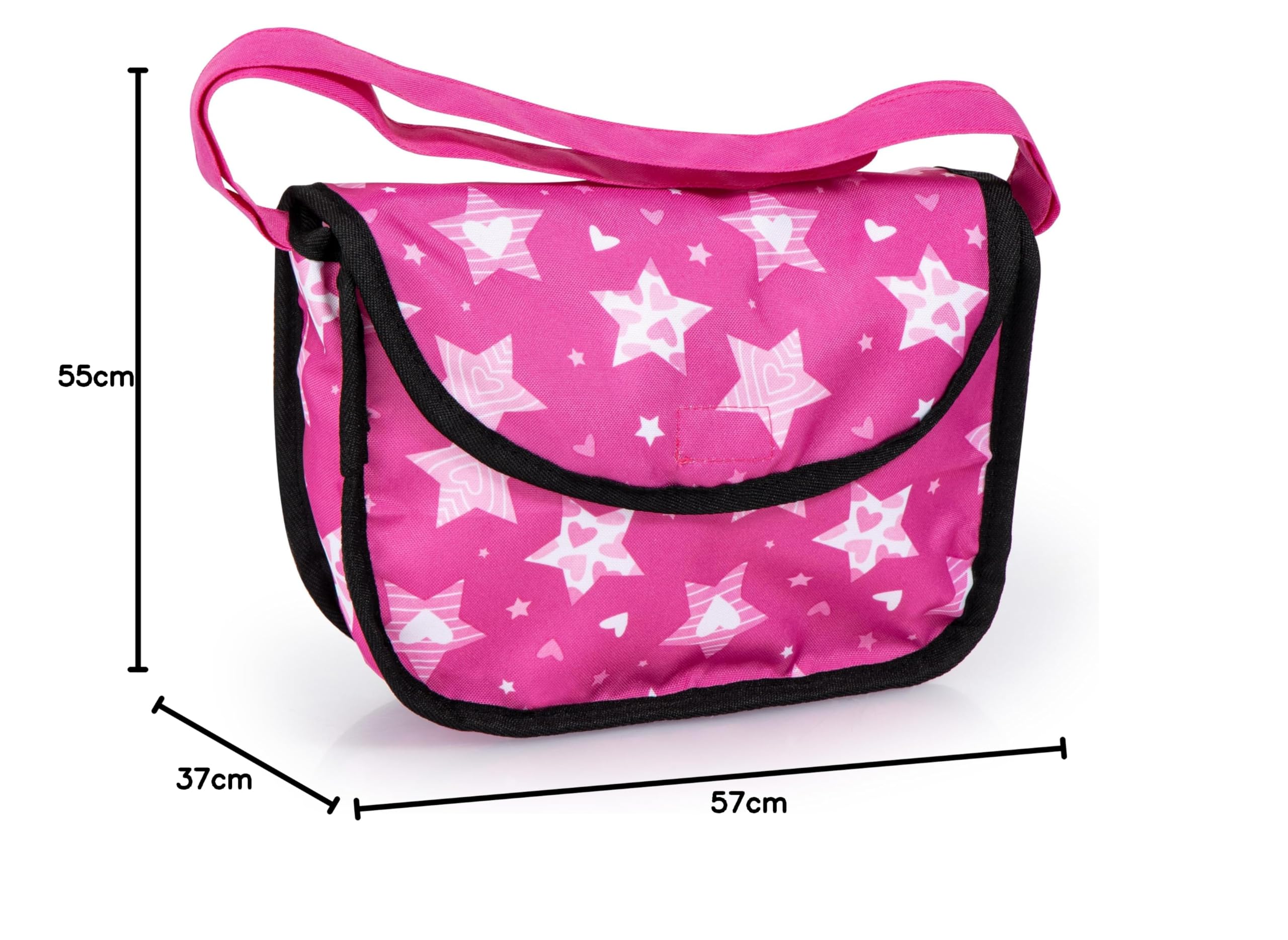 Bayer Design Smarty Carrozzina per bambole con borsa e cestino integrato | Carrozzina per bambole con borsa E cestino integrato, carrozzina pieghevole
