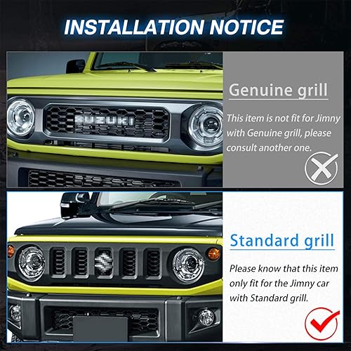 Miniatura 8 de Autorder Compatible con luces LED para parrilla Suzuki Jimny 2018-2022 2023 2024 2025 JB64W JB74W Accesorios Bombillas delanteras de advertencia con
