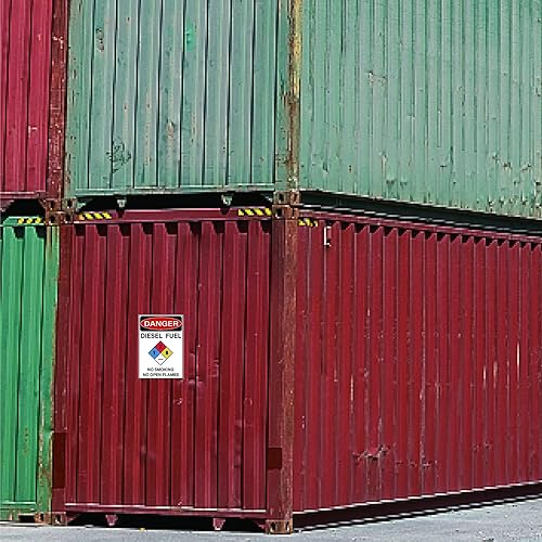 Miniatura 7 de CRASPIRE Danger - Calcomanías de combustible diésel, paquete de 5 calcomanías de peligro de combustible diésel, no fumar y no llamas abiertas, 7 x