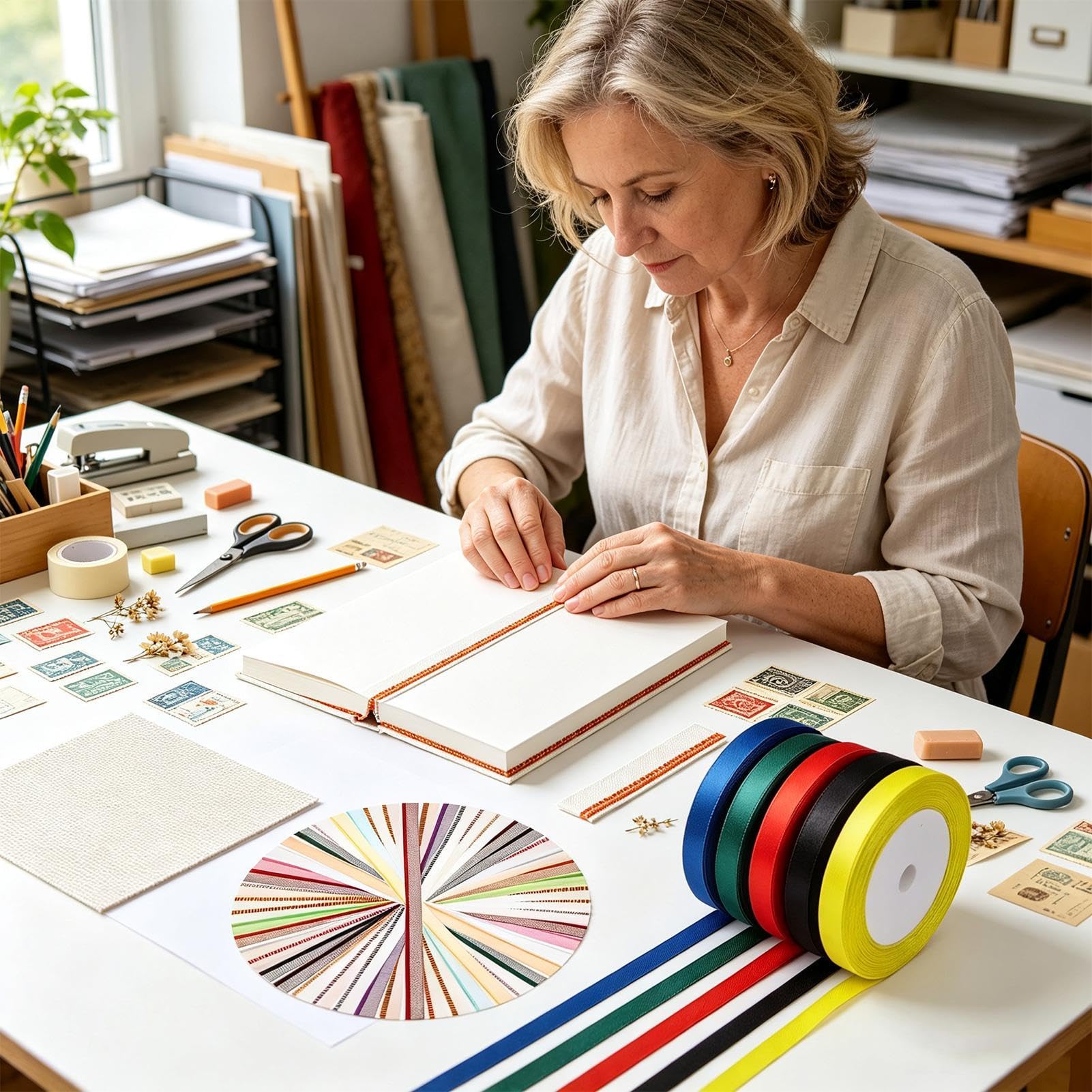 Kit di rilegatura per libri, accessori per riparazioni artigianali, segnalibro