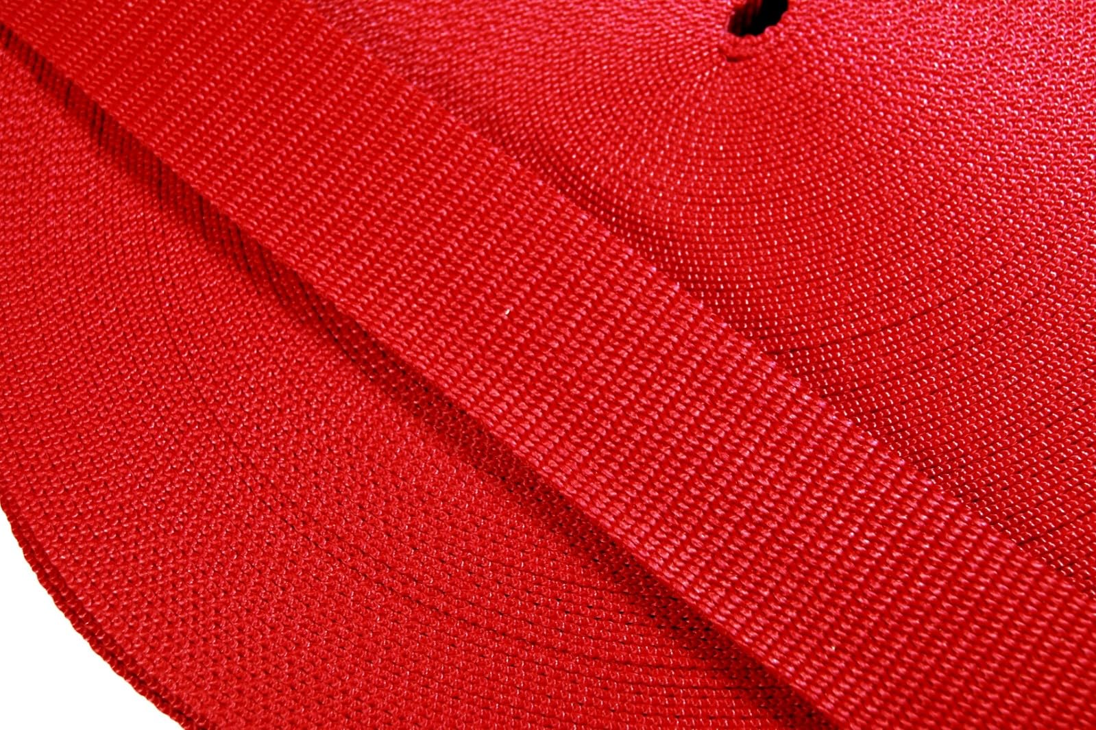 celloexpress Polypropylene Webbing Strapping - Strap Tape Bag Tote Handle - Red 25mm (1 inch), 5m (500cm) โ image 1