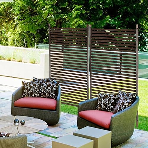 Miniatura 17 de Lalahoni Pantalla de privacidad para exteriores, 3 pies de ancho x 4 pies de alto, paneles de valla de privacidad de metal para exteriores, patio