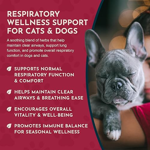 Miniatura 5 de Animal Essentials Breathe EZ para perros y gatos - Suplemento de apoyo respiratorio para mascotas, apoyo respiratorio claro y fácil para perros,