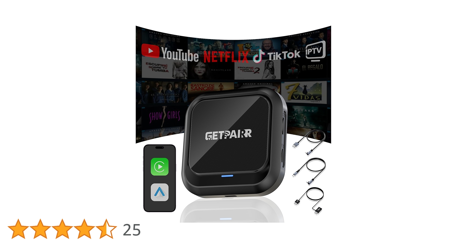 Amazon.co.jp: CarPlay AI Box GETPAIRR CarPlay ワイヤレス