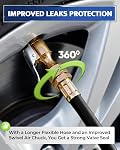 Gonflateur de pneus avec jauge de pression – Cadran large, pivotant Air Chuck avec Gauge et Air Accessoires pour compresseur – 100 PSI