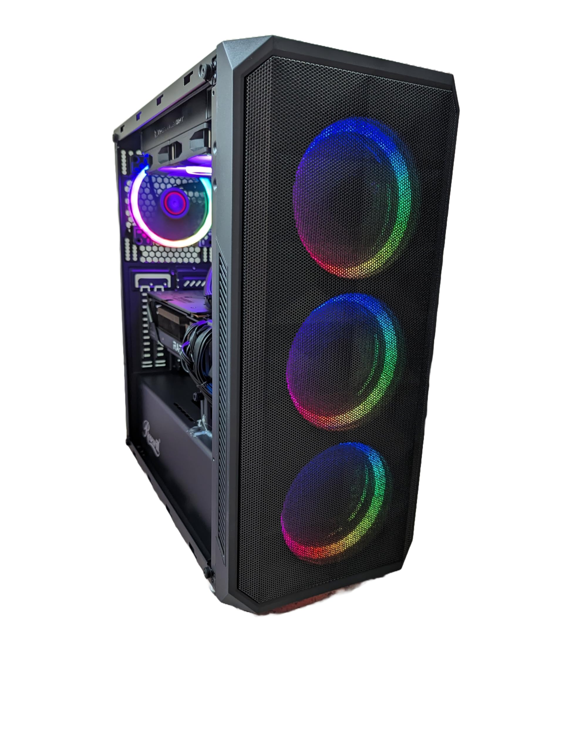 Centaurus Warrior 2 Gaming Desktop, Intel i9-14900K 24-Core, GeForce RTX 5070, 2TB NVMe SSD, 32GB DDR5 RAM, Windows 11 PRO, WiFi, Liquid Cooler. Fast VR Ready 4K Computer PC for Games, Video
