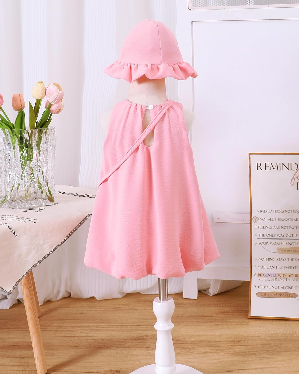 Baby Girl Dress Infant Clothes Summer Sleeveless Bow Puff Bubble Dresses Casual Linen Sundress for Toddler Girls 3M-3T - Image 5