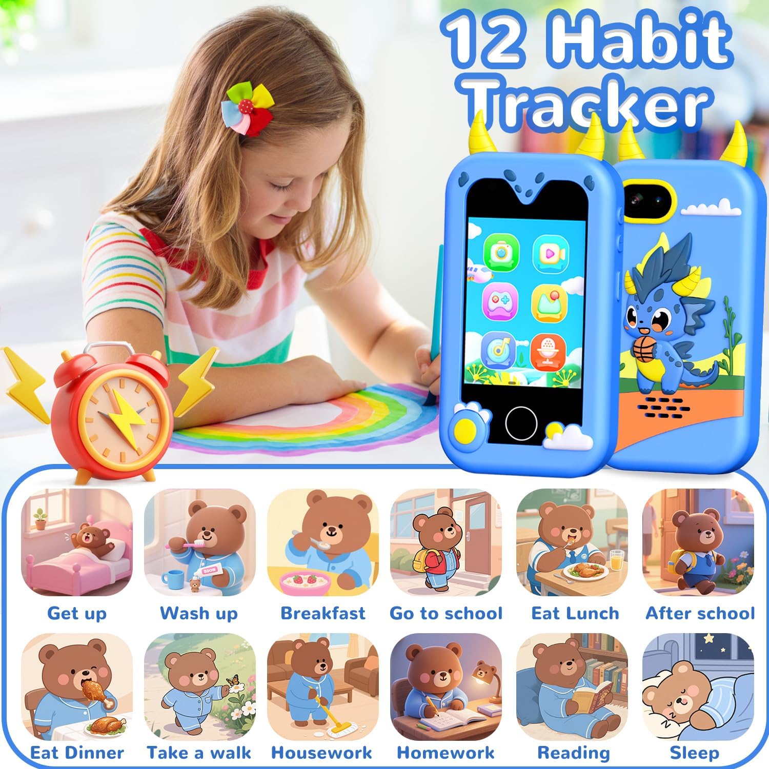 Kids Smart Phone for Girls: Testado 7 dias, ideal para meninas 3-12 anos