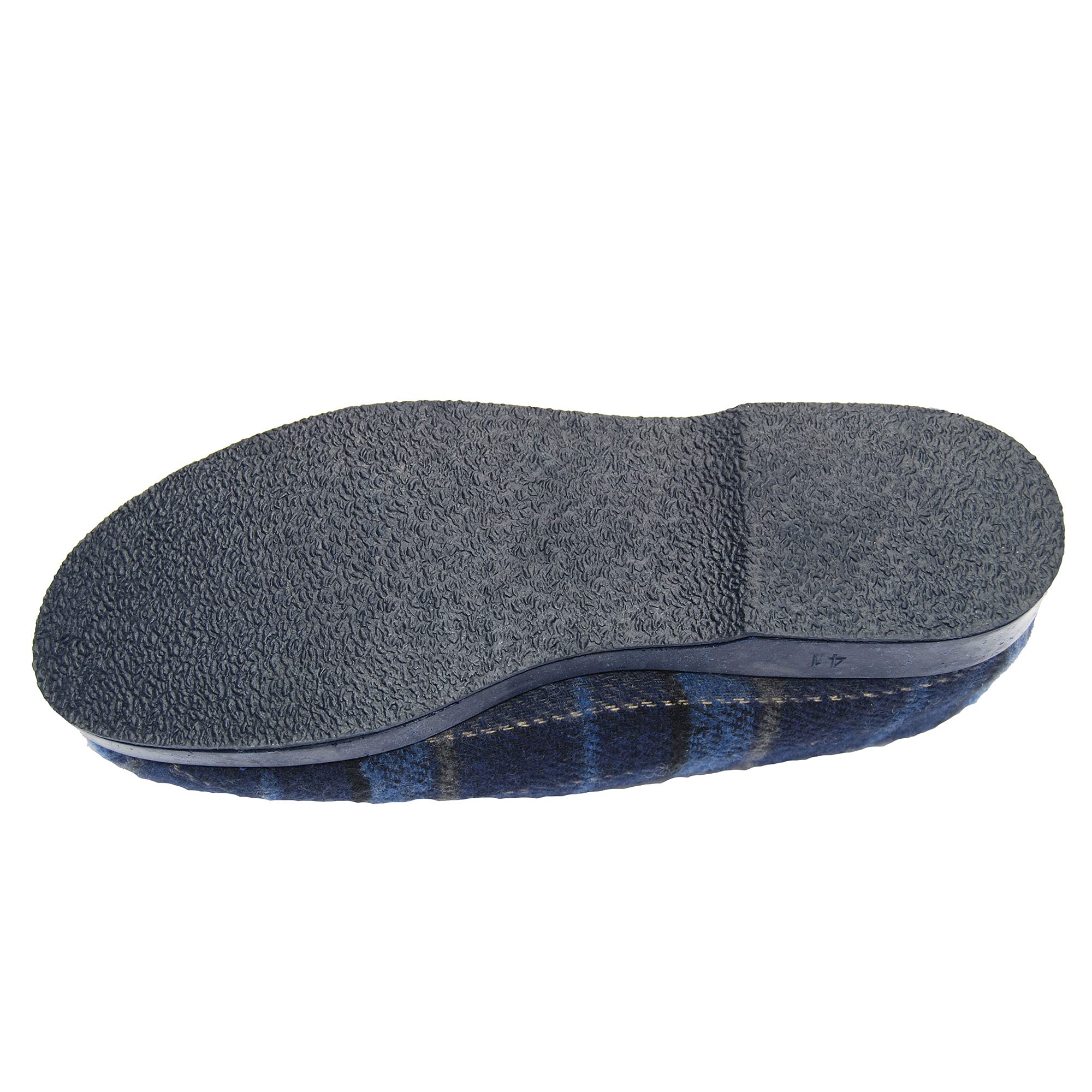 Pantoufles Charentaises pour homme - Dessus lainage - semelles en gomme et intérieur 100% mouton