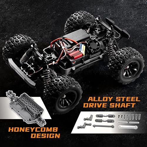 Miniatura 4 de EAZYRC - Autos RC rápidos sin escobillas para adultos, 118 Chevrolet Colorado 4X4 Offroad RC Camión, RTR de alta velocidad 45+kmh Hobby Electric RC