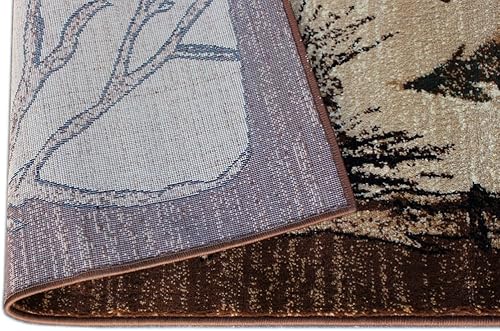 Miniatura 8 de Masada Rugs, Bear Cabin - Alfombra de alce (2 pies 4 pulgadas x 10 pies 9 pulgadas) largo corredor.