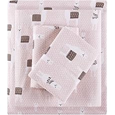 Tribeca Living 100% Cotton Flannel Sheet Set - 200 GSM, Deep Pocket, Ultra Soft & Cozy, Twin XL, Multicolored