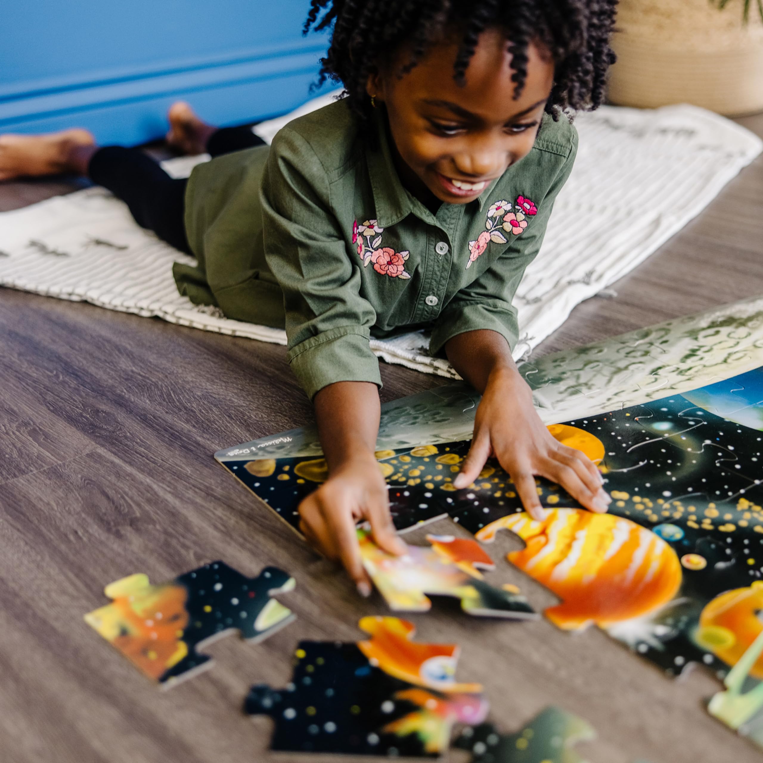 Melissa & Doug Floor Puzzles, Easy Clean Surface, Promotes Hand-Eye Coordination, 48 Pieces, Multicolor, 91.44 cm L x 60.96 cm W - Image 2