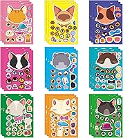 Vista 19 de 24 hojas de calcomanías de animales de granja para actividades de niños pequeños, haz tus propias calcomanías para niños, suministros de recuerdo