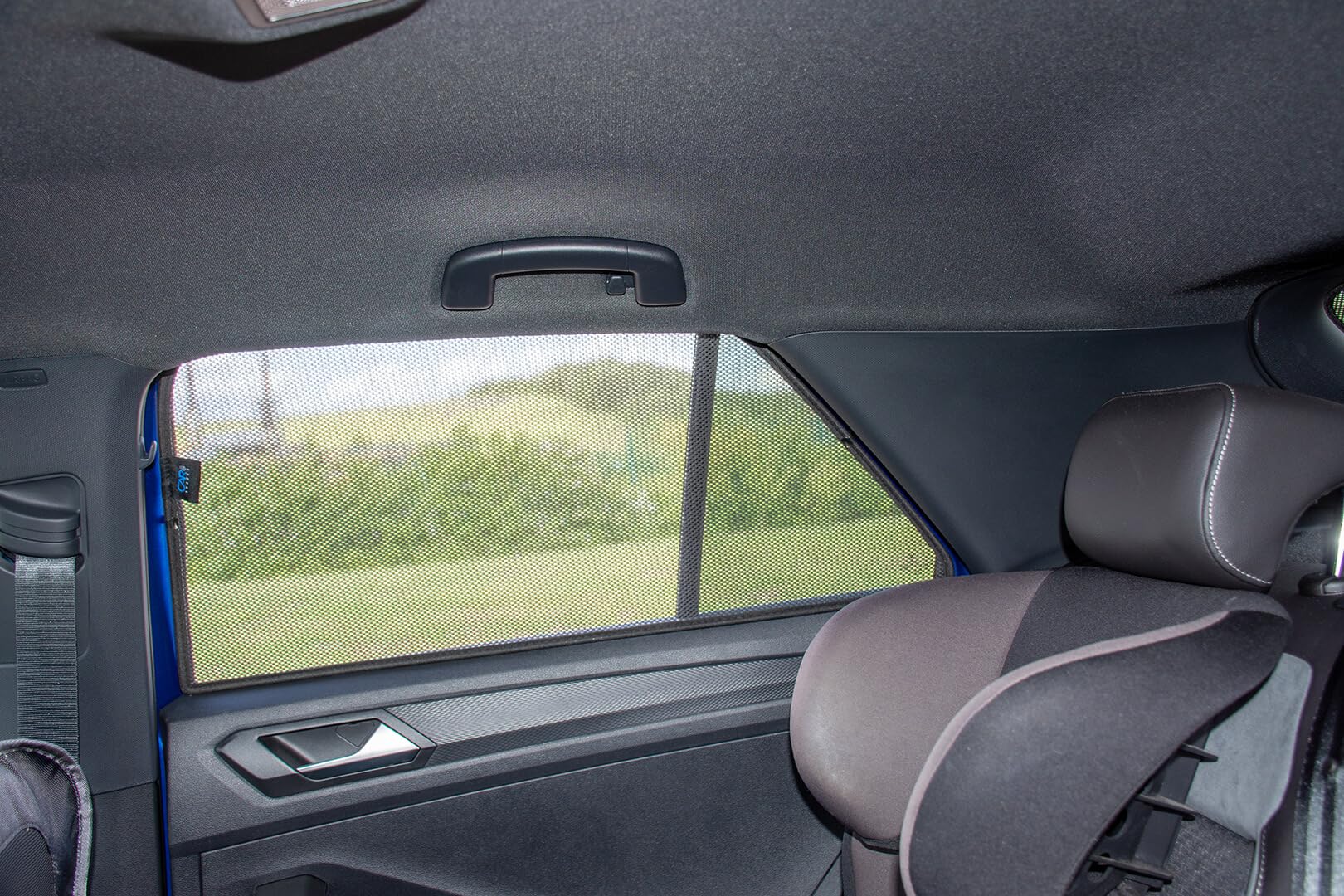 Satz Car Shades (Hintertüren) kompatibel mit Volkswagen T-Roc 2017- (2-teilig), Schwarz