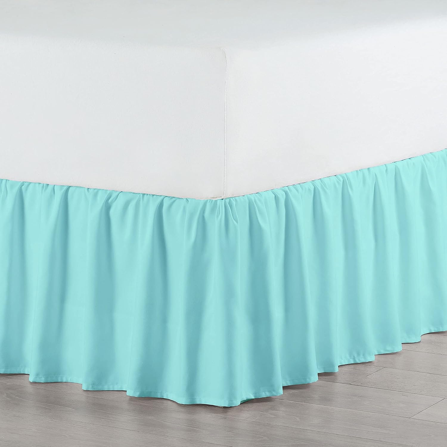 JC BEDDING, Dust Ruffle Easy Fit with 21 Inch Tailored Drop Length