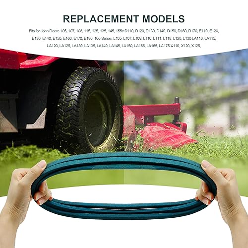 Miniatura 7 de Honoyam GX20006 - Correa de transmisión de 12" x 88.9" de repuesto para John D-eere GX20006 105 115 125 135 145 D110 D120 D125 D130 D140 D150 con