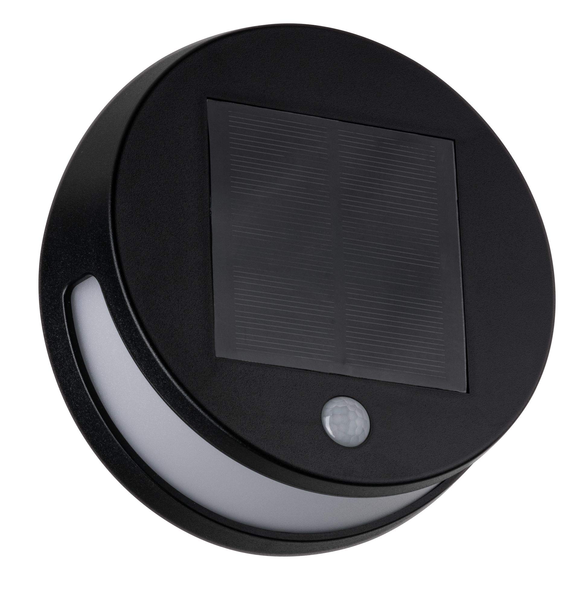 Paulmann 94265 Solarna oprawa naścienna LED Helena okrągłą w kompl. 1x3 W ośw. zewnętrzne antracyt ośw. ogrodu tw. szt. ściana zewn. 3000 K