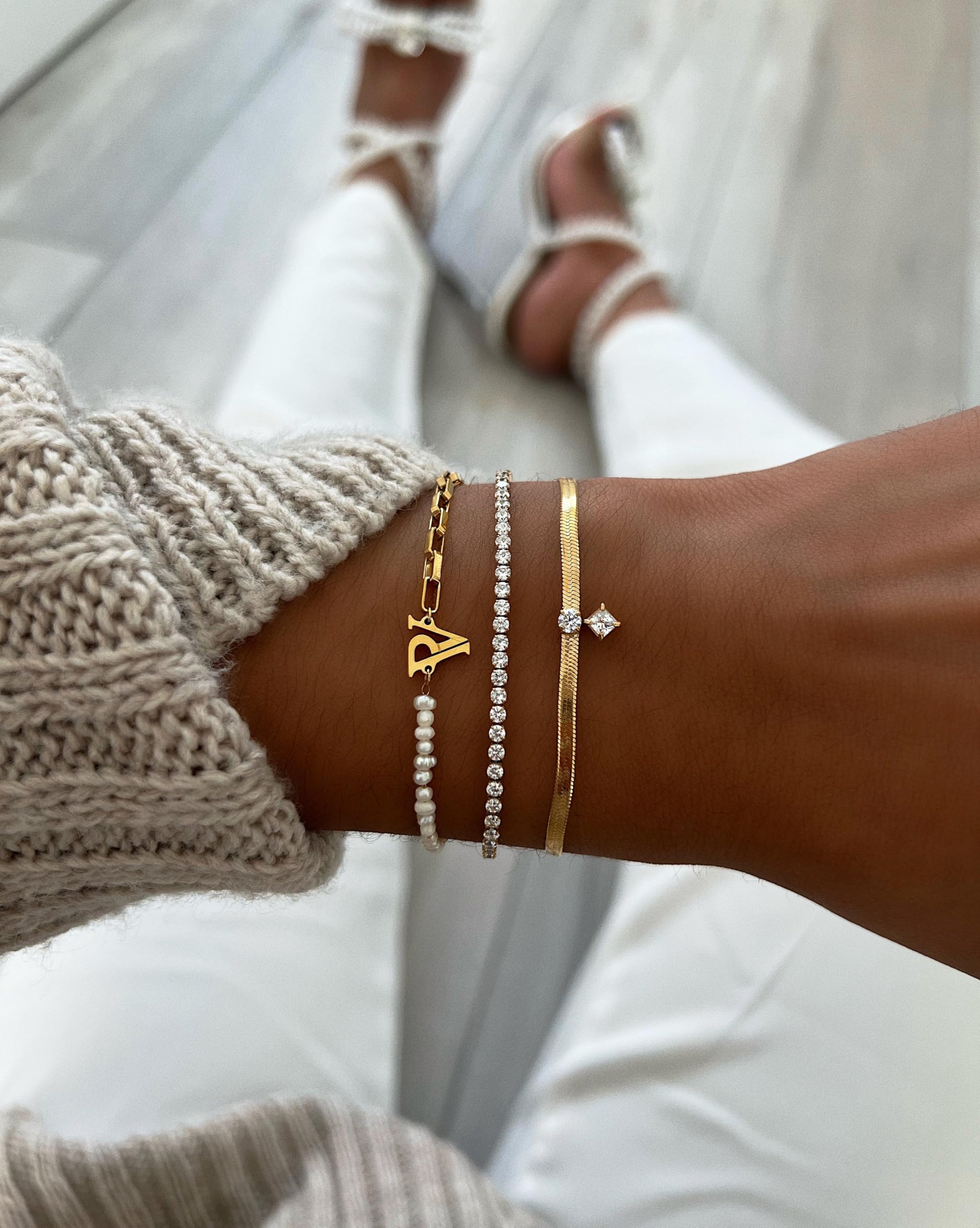 PAUL VALENTINE - Bracciale da donna in acciaio inox – Ciondolo